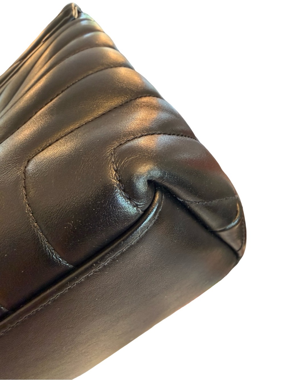 YSL Chevron Quilted LouLou Medium Black - Picture 3 of 16